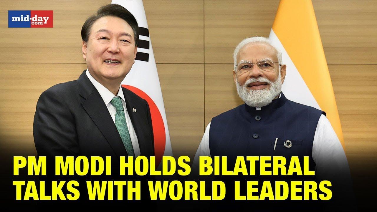 G7 Summit: PM Modi holds bilateral talks with world leaders