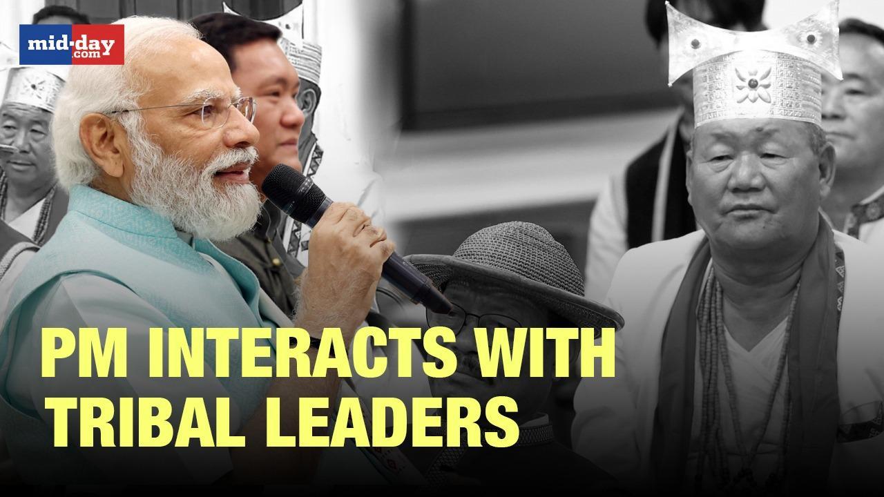 PM Modi interacts with tribal leaders from Arunachal Pradesh