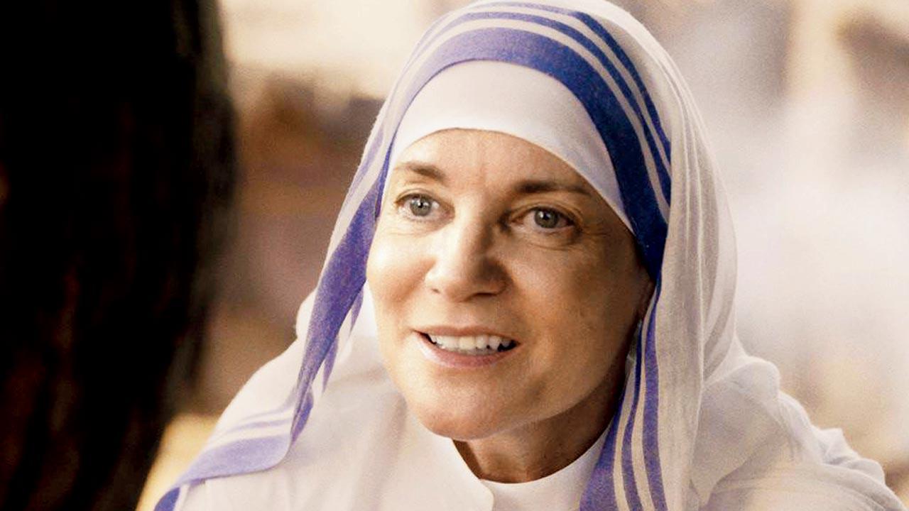 Jacqueline Fritschi-Carnoz as Mother Teresa in the film