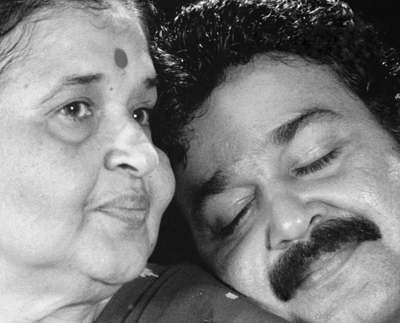 Mohanlal had shared this adorable picture with his mother last year on Mother's Day