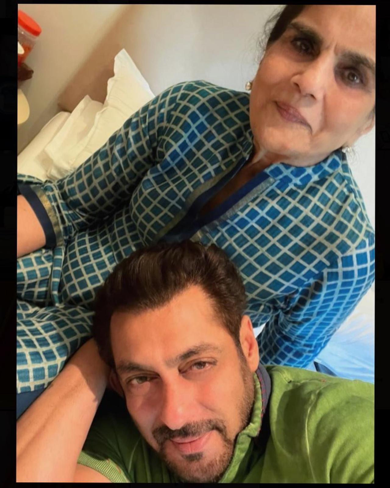 For Salman Khan, his family is very dear to him. He still lives in the same building as his parents. He had shared this candid picture with his mother Salma Khan on Instagram last year. Khan is also close to his step-mother Helen