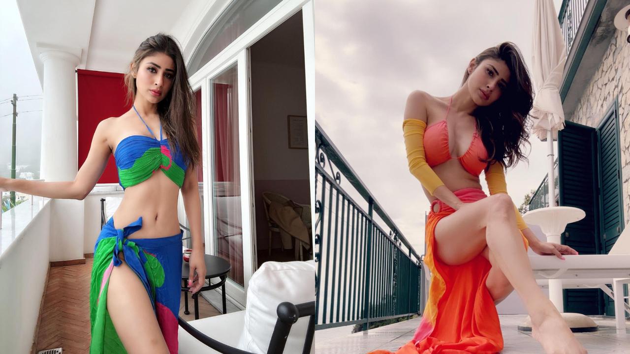 Mouni Roy stuns in multiple bikini looks during her vacation in Italy.