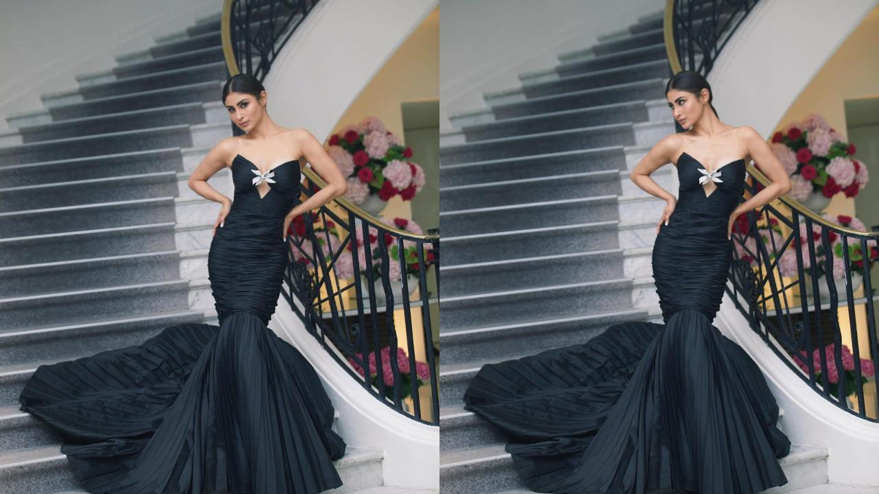 1280px x 720px - Cannes 2023: Mouni Roy raises mercury levels in a strapless black gown