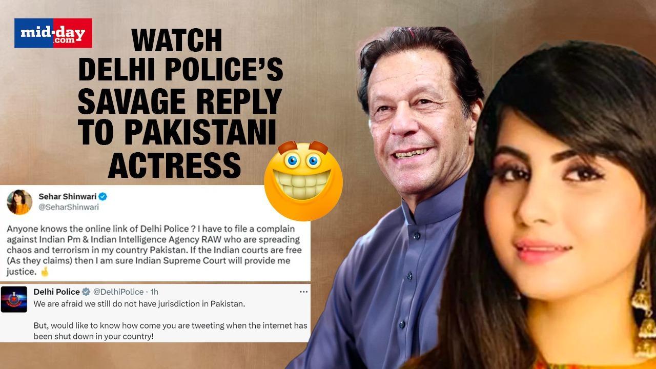 Watch Delhi police’s savage reply to Pakistani actress and social activist 