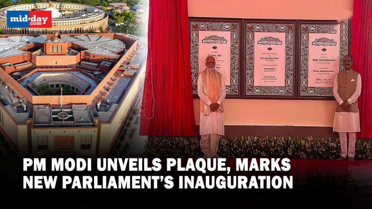 New Parliament Inauguration: Modi unveils plaque, attends ‘Sarv-dharma’ prayer  