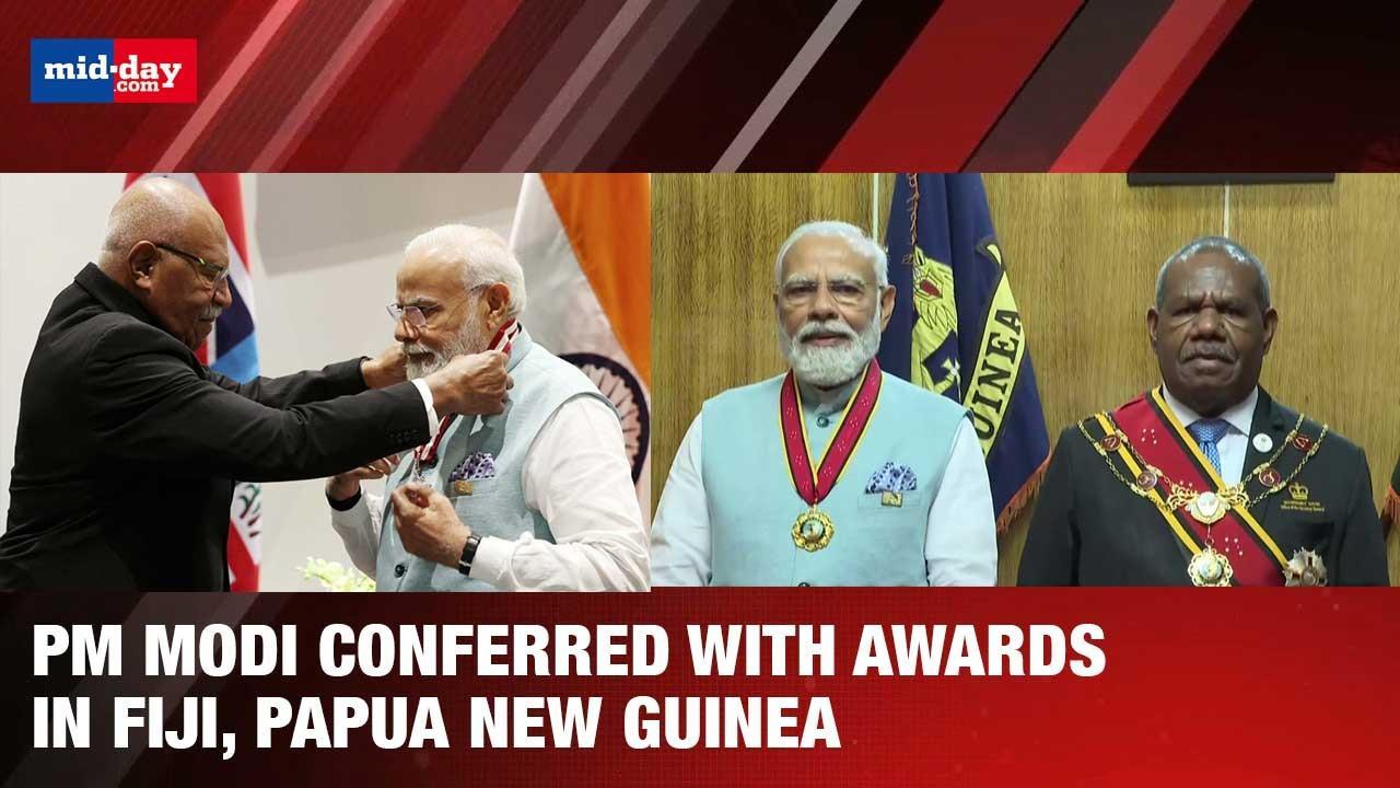 PM Modi conferred with highest civilian awards in Fiji, Papua New Guinea