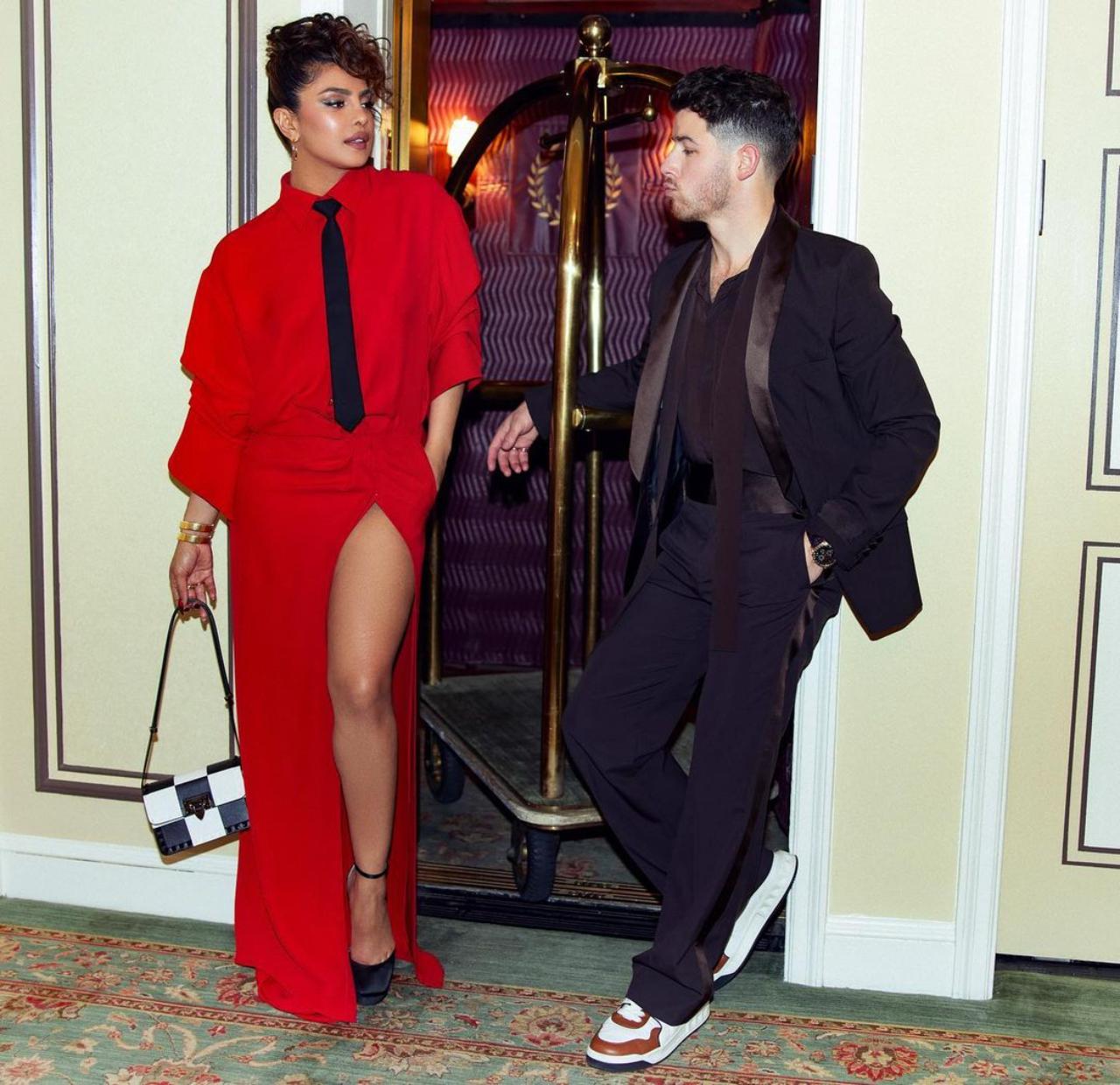 Priyanka Chopra and Nick Jonas, renowned as one of the most stunning celebrity pairs, impressed onlookers with their stylish ensembles during the Met Gala 2023. At the subsequent gathering, they persisted in flaunting their exceptional fashion taste, creating an enduring impact on all attendees.