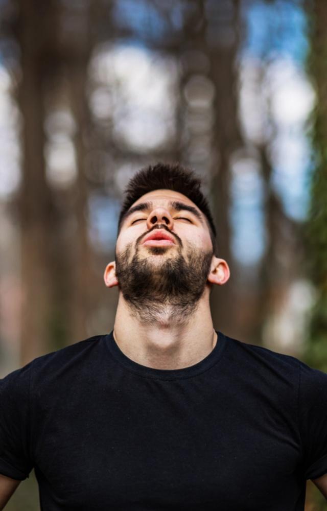 This exercise helps relieve shortness of breath. It helps you exhale more air trapped in the lungs making breathing easier, especially during an asthma attack