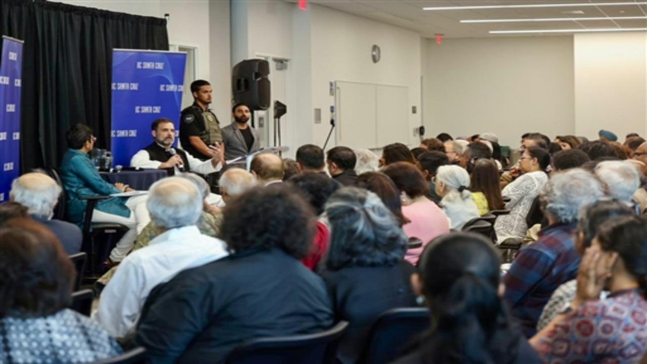 The Congress leader was responding to a question concerning Muslims in India from 'Bay Area Muslim community' and the steps Congress will take to tackle the issues faced by them. Rahul Gandhi is on a six-day visit to the United States to interact with the Indian diaspora and express the Congress party's 