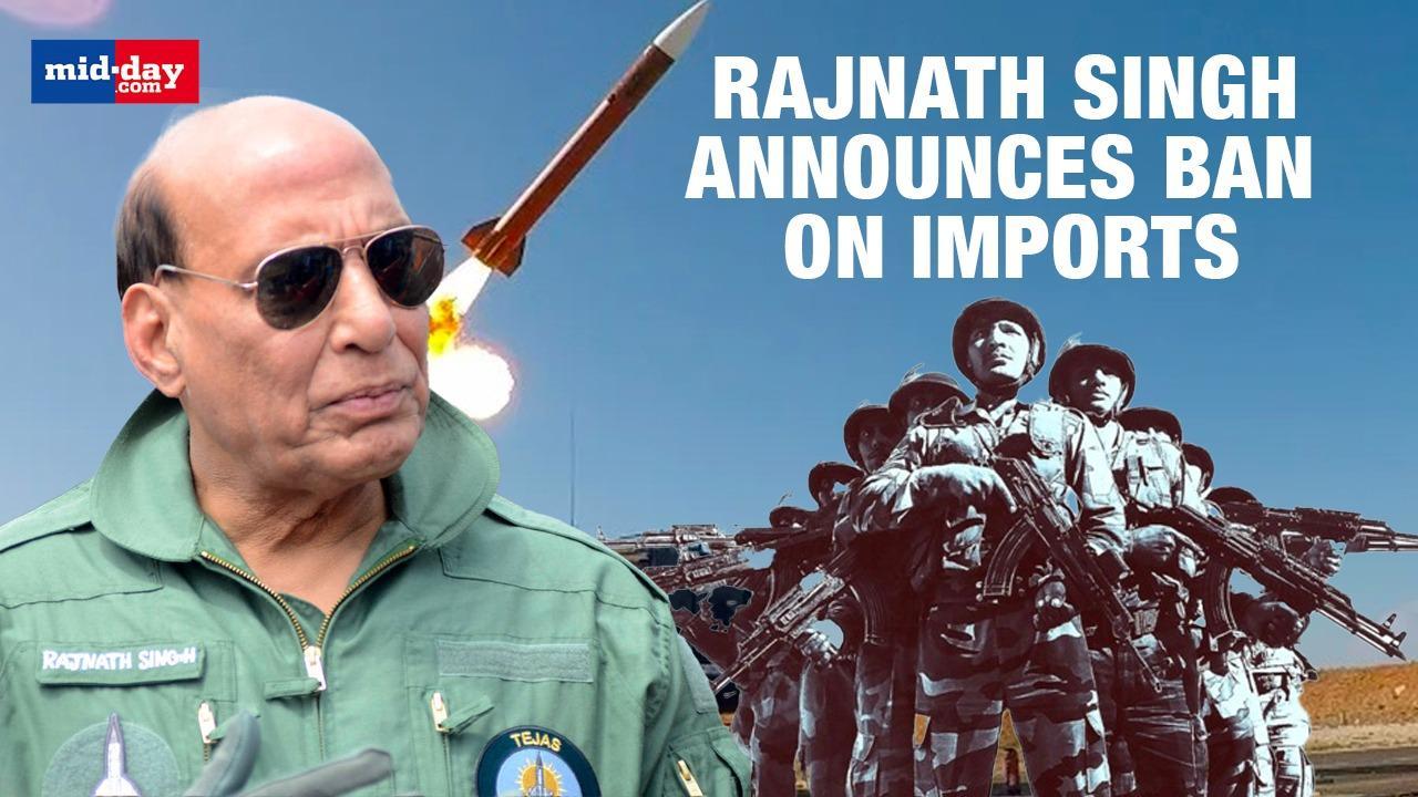  Union Minister Rajnath Singh announces ban on imports to promote Aatmanirbharta