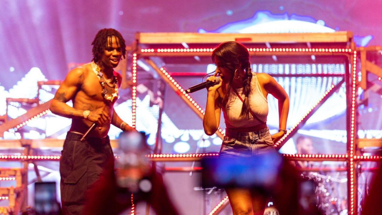 Nora Fatehi joins 'Calm Down' singer Rema on stage; makes him dance to 'Naach Meri Rani'