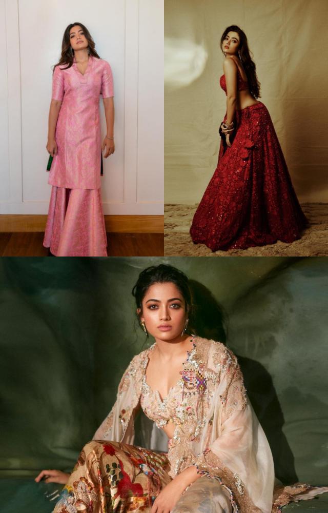 Rashmika Mandanna`s glam moments
