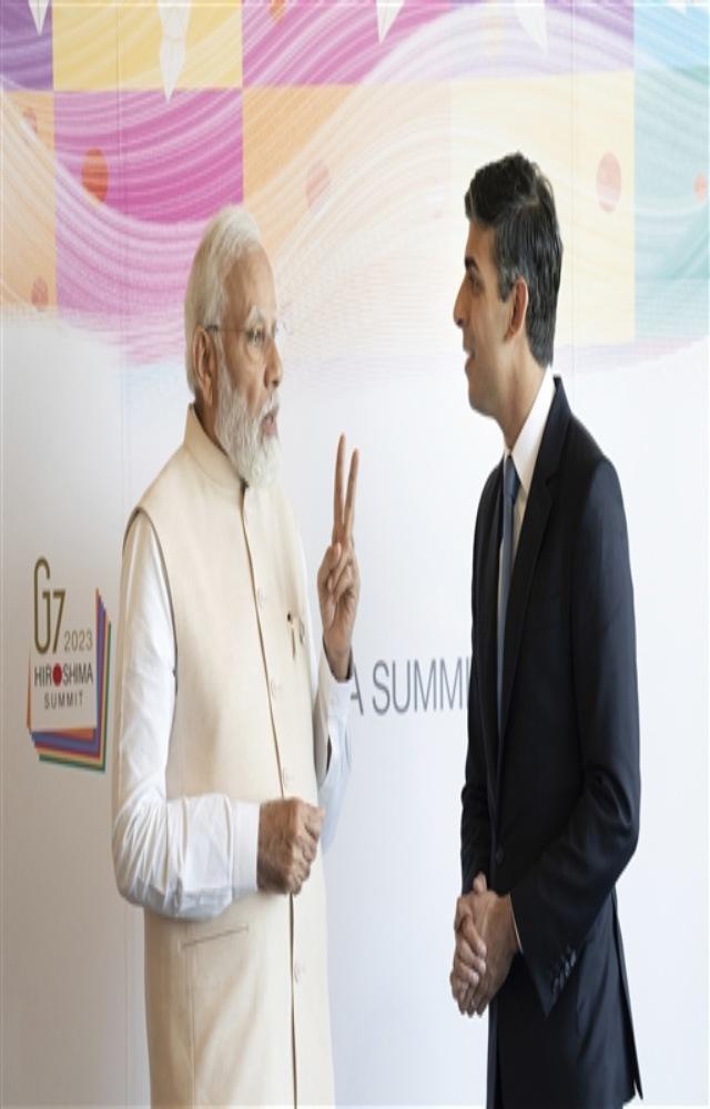 The leaders reflected on the deep ties between the UK and India, rooted in our human connections, and the vital importance of democracy and fair and open trade