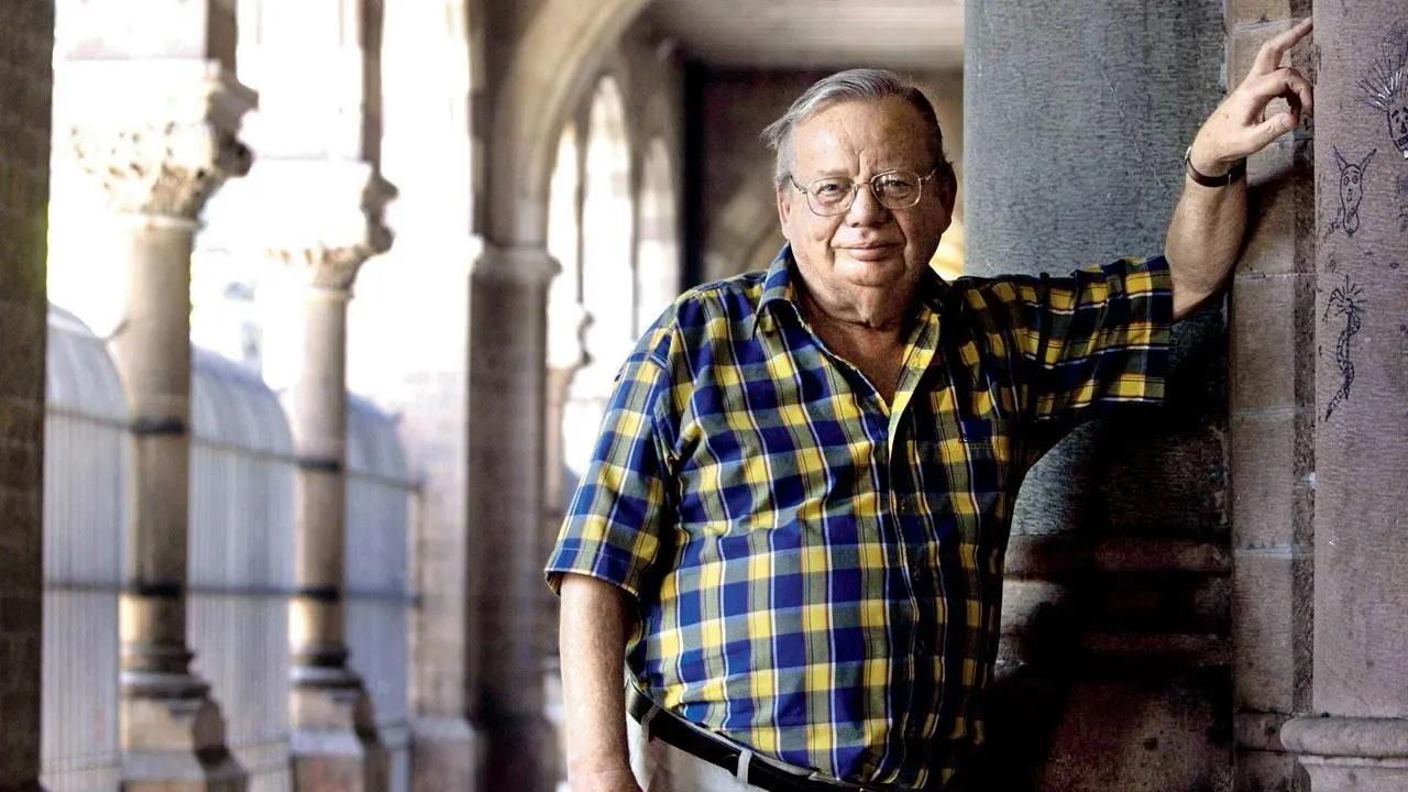 Ruskin Bond at Kala Ghoda in Mumbai. Picture Courtesy: Getty Images