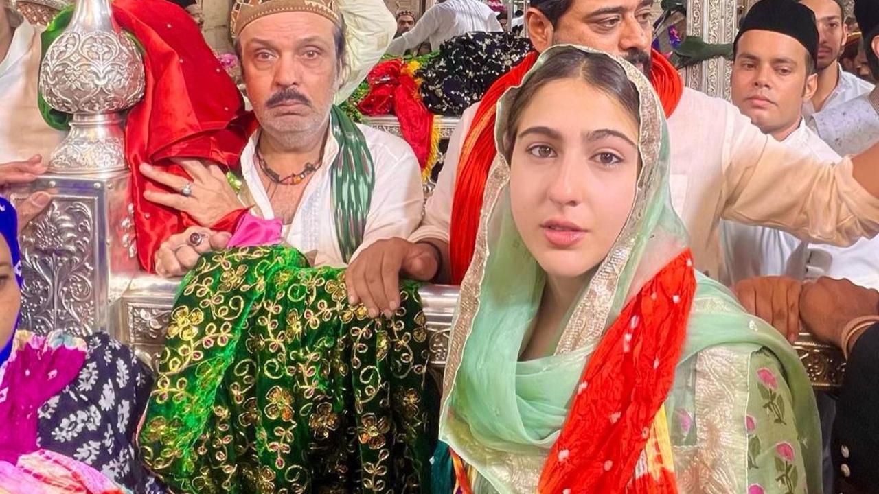 On Sunday, Bollywood actor Sara Ali Khan visited the Ajmer Sharif Dargah in Rajasthan ahead of the release of her film 'Zara Hatke Zara Bachke' where she will be sharing the screen with the 'Uri' star Vicky Kaushal. Read full story here