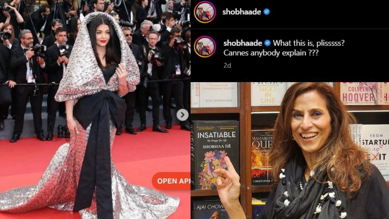 Cannes 2023: Fans defend Aishwarya Rai Bachchan after Shobhaa De takes a dig at her red carpet outfit