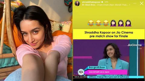 480px x 270px - Check out 'Rainmaker' Shraddha Kapoor's response after downpour postpones  IPL Final!