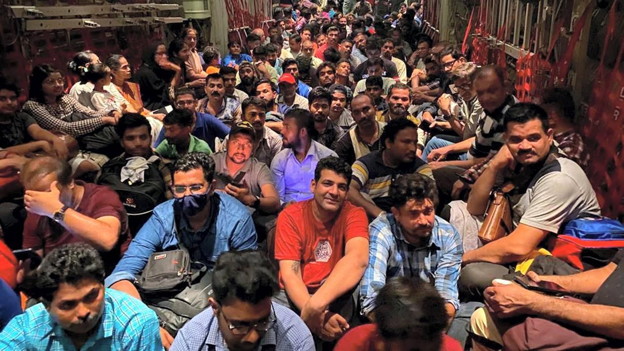 Sudan conflict: 231 Indians reach Ahmedabad from Jeddah