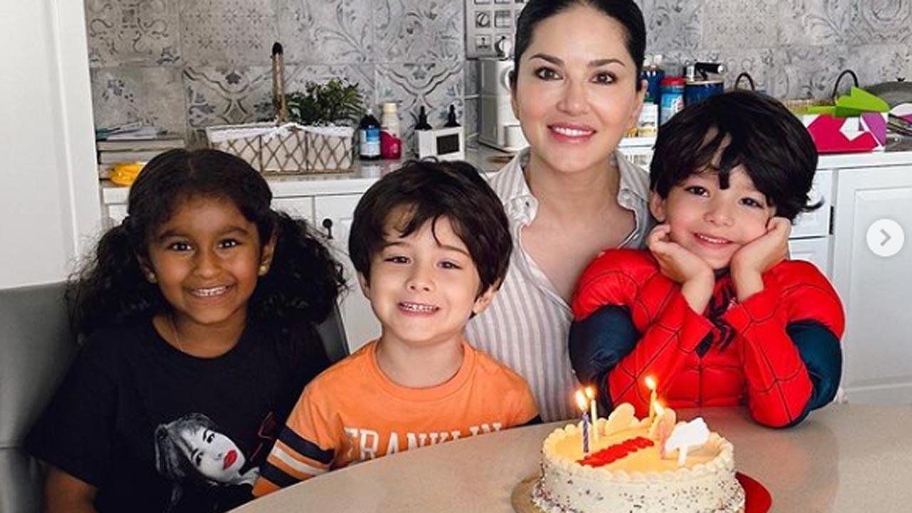 Sunny Leone shares glimpses from her intimate 42nd birthday celebration