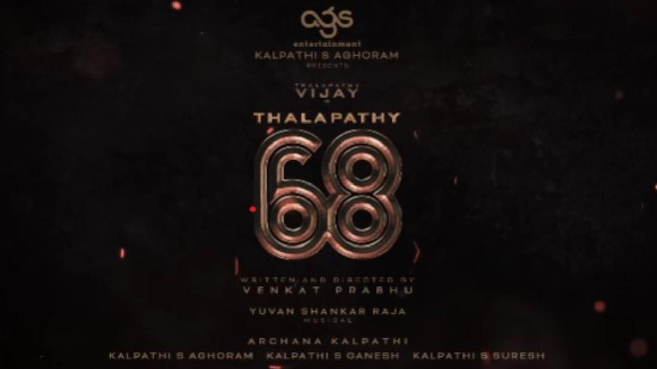 Tamil superstar Vijay announces upcoming film 'Thalapathy 68' with Venkat Prabhu