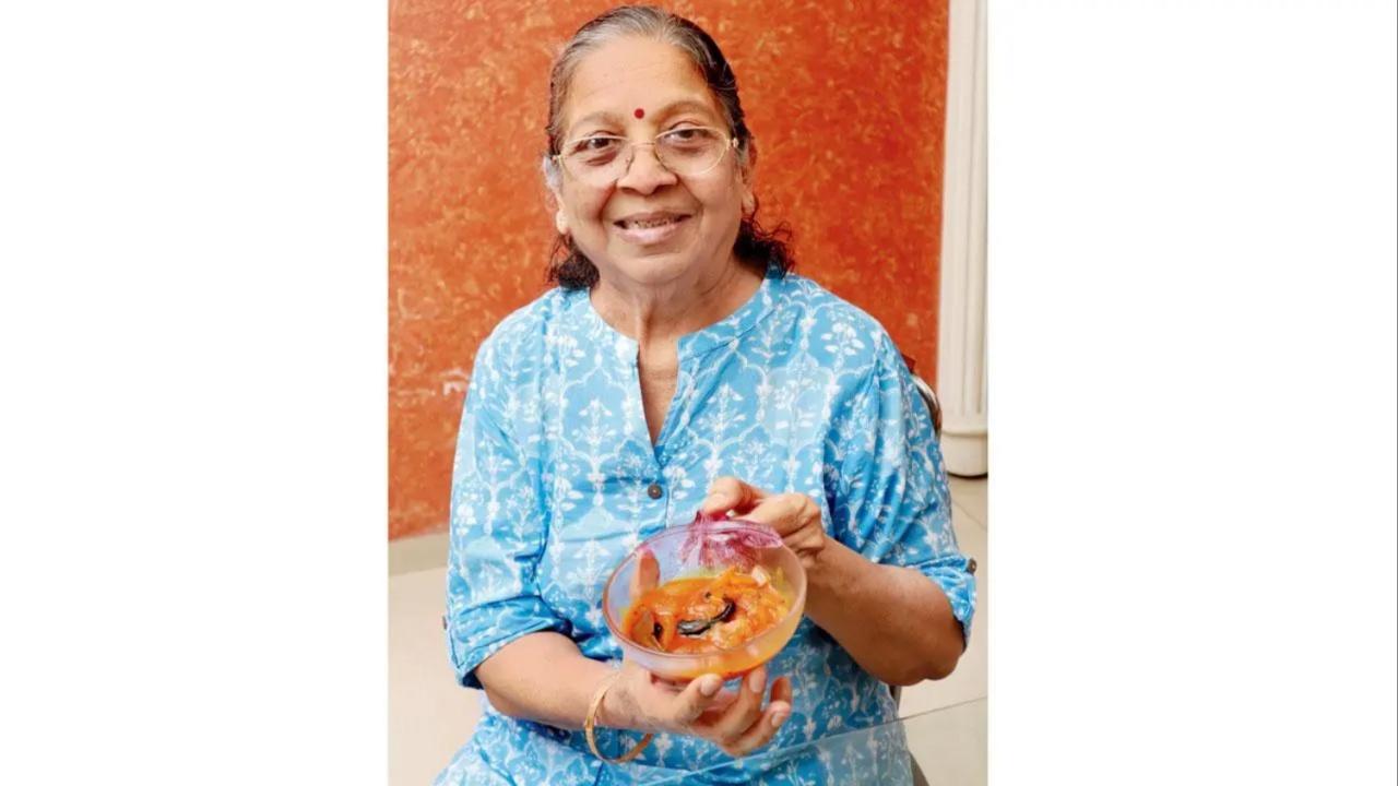 Vasanti Shah from Pune utilises the watermelon rind to make sabzi the next day. We’re told it’s a Kutchi-Gujarati and a Rajasthani speciality, but several adapted versions pop up on plates in homes that reduce food waste as an ingrained habit