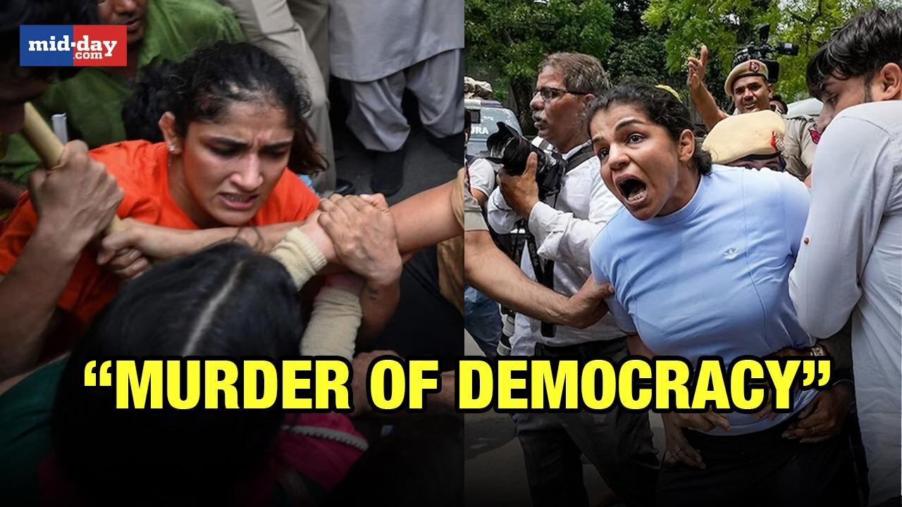 Murder of democracy: Vinesh Phogat as clash erupts between wrestlers and cops