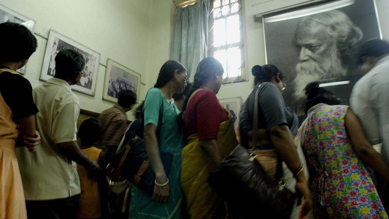 Tagore was also a novelist and authored several short stories and novels. His writing includes Gora (1910), Ghare-Baire (1916), and Yogayog (1929). He also wrote musical dramas, essays, travel diaries, and two autobiographies. Photo Courtesy: AFP