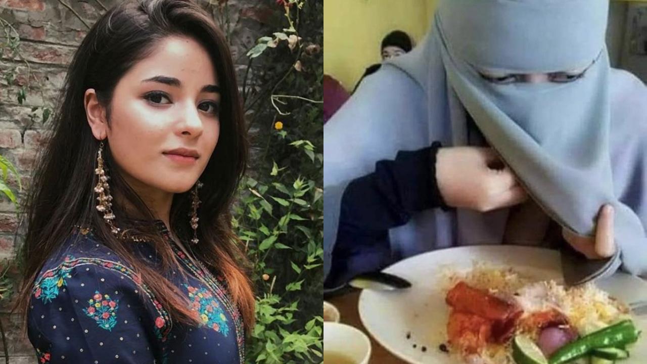 Zaira Wasim reacts to a photo of woman eating in a niqab, says 'Purely my choice