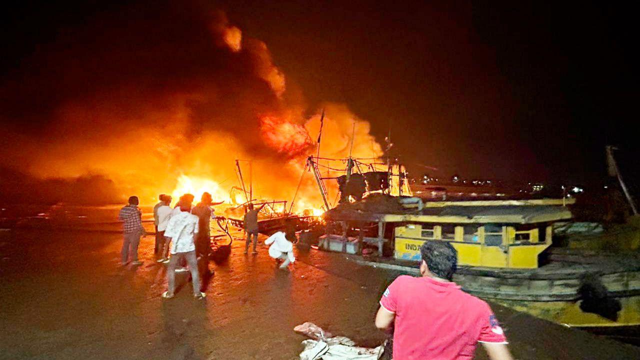 The situation was finally brought under control with the assistance of the Navy ship Sahara.