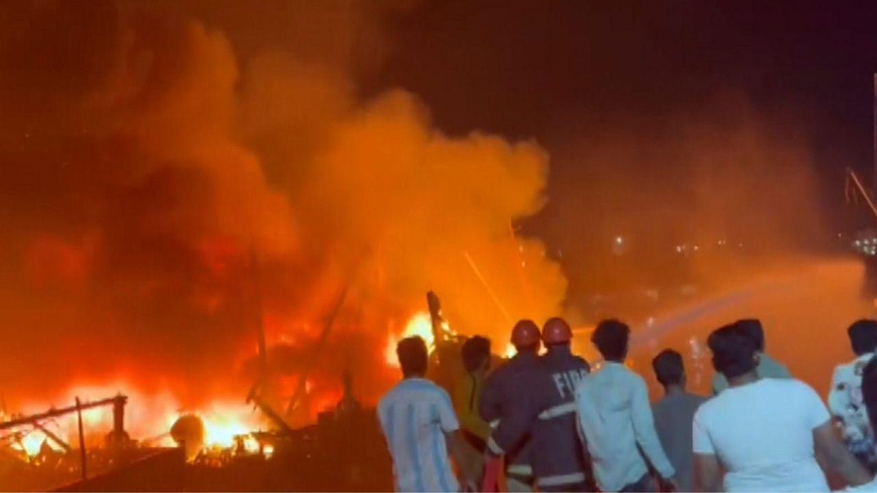 Towards the end, the Navy ship Sahara also came and assisted us and because of them, we got the fire under control, the ADGP added.