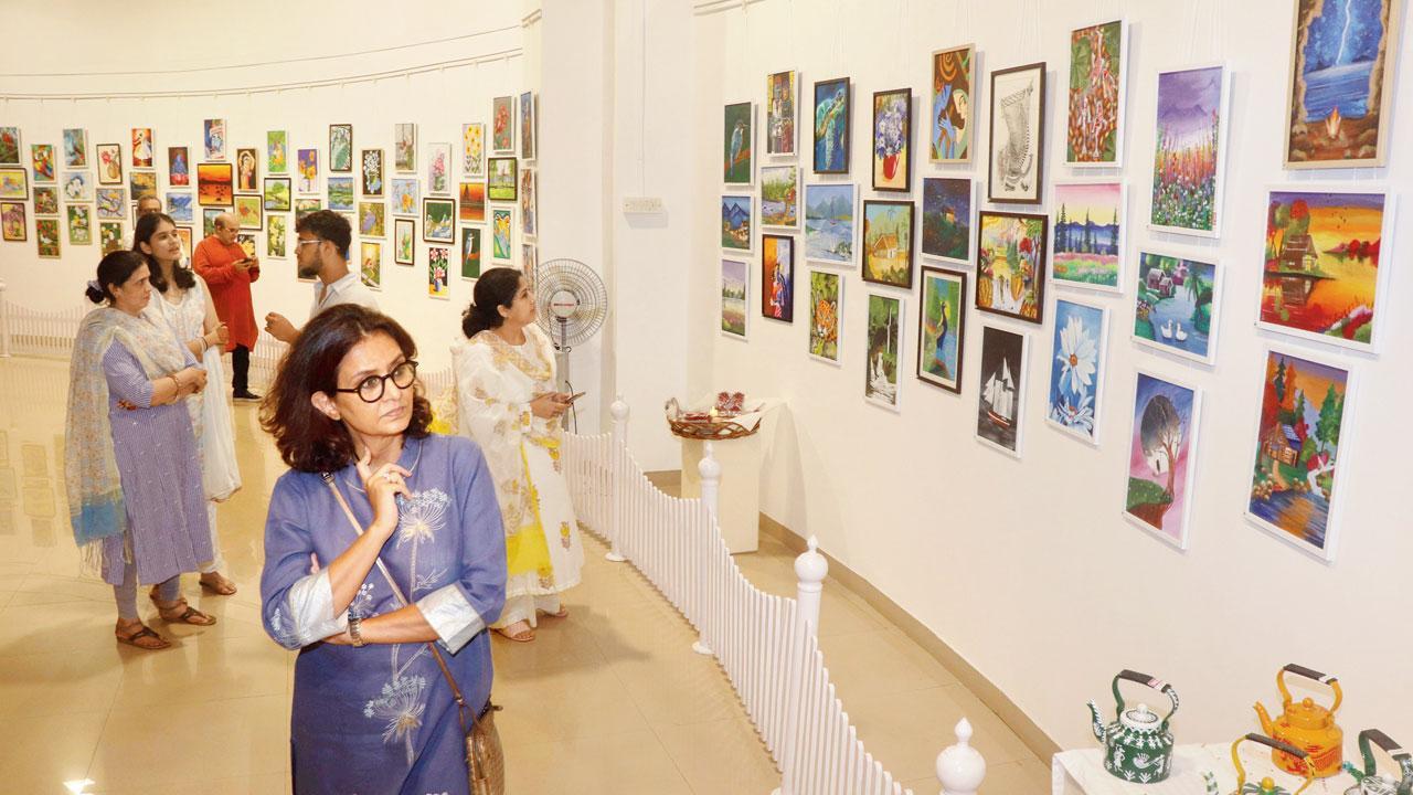 This art exhibition showcases talents of young artists at Nehru Centre