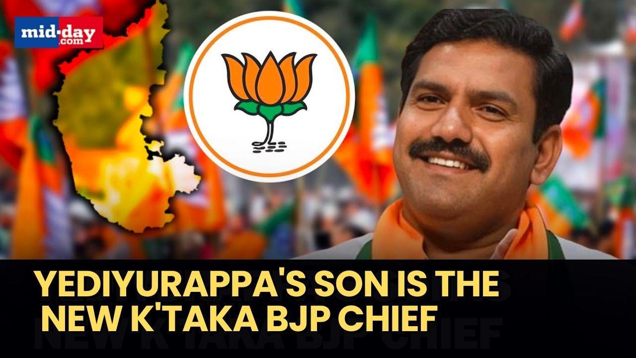 BJP Appoints Ex-CM BS Yediyurappa's Son BY Vijayendra As Karnataka Chief