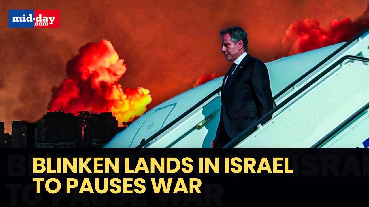 US Secretary of State Antony Blinken lands in Israel to push for humanitarian