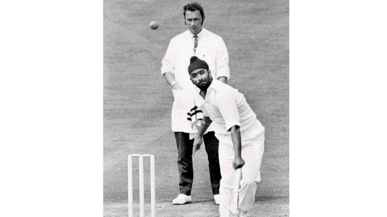 Bishan Singh Bedi in action. FILE PIC