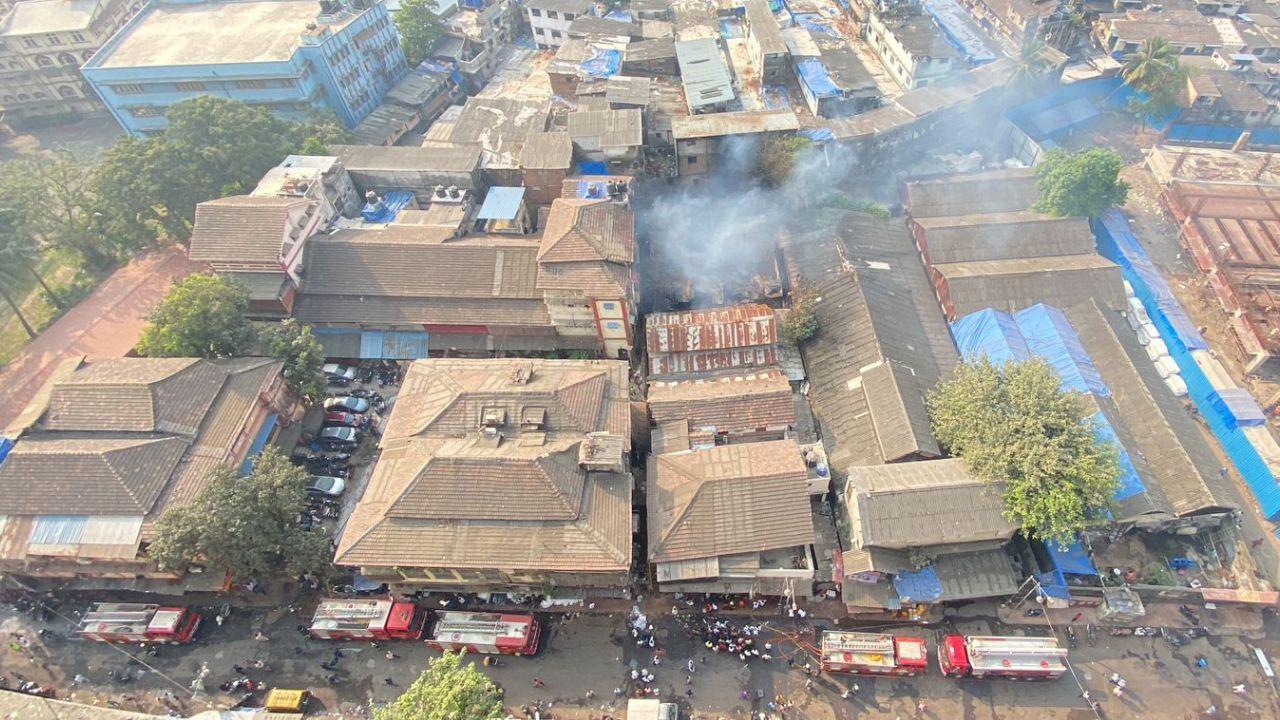 The fire began around 7.20 am in a shop which is located on Shakeel Street in Byculla and was reported by BMC's Mumbai Fire Brigade. 