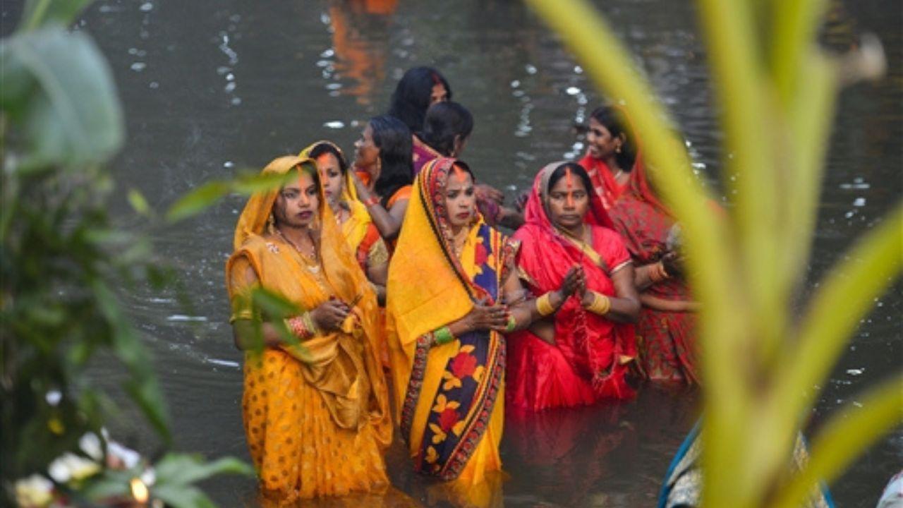 IN PHOTOS: Devotees gather for Chhath Puja, offering prayers to the rising sun