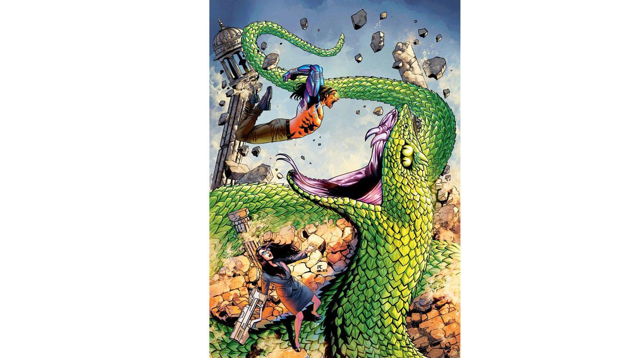 Professor Ashwatthama's latest series blends Manga, Marvel and mythos