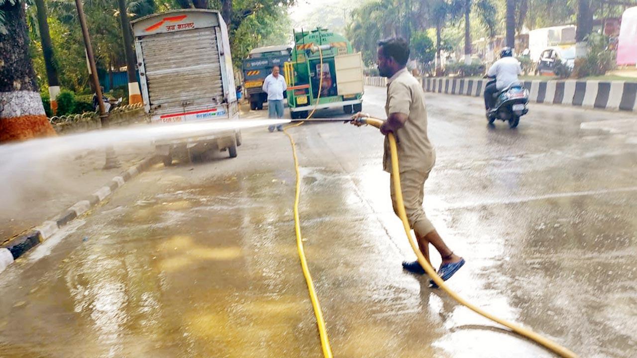 According to a BMC proposal, the Solid Waste Management department is to provide funds to wards for road-washing