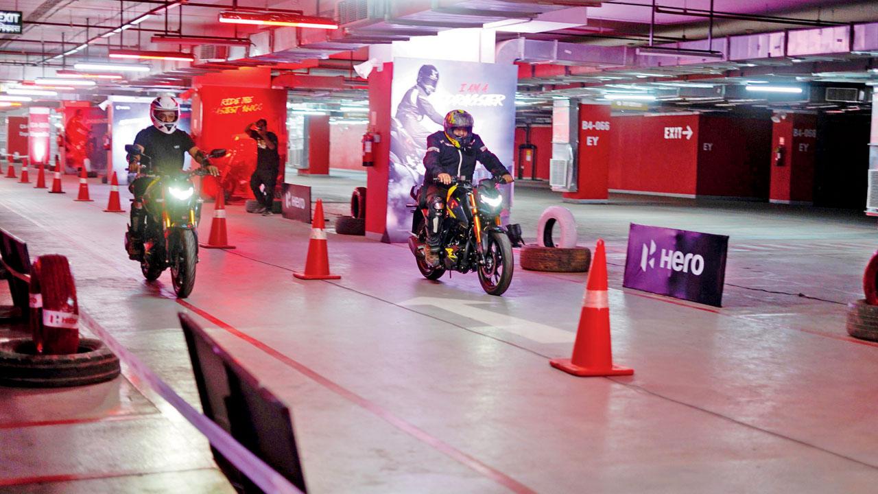 A moment from a drag race at a previous edition of the event