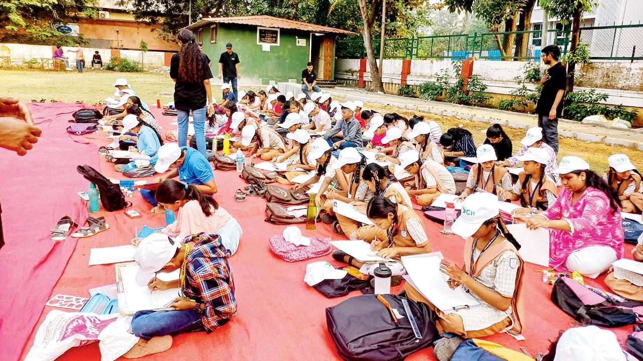 Mumbai: Drawing competition marks Children’s Day celebrations