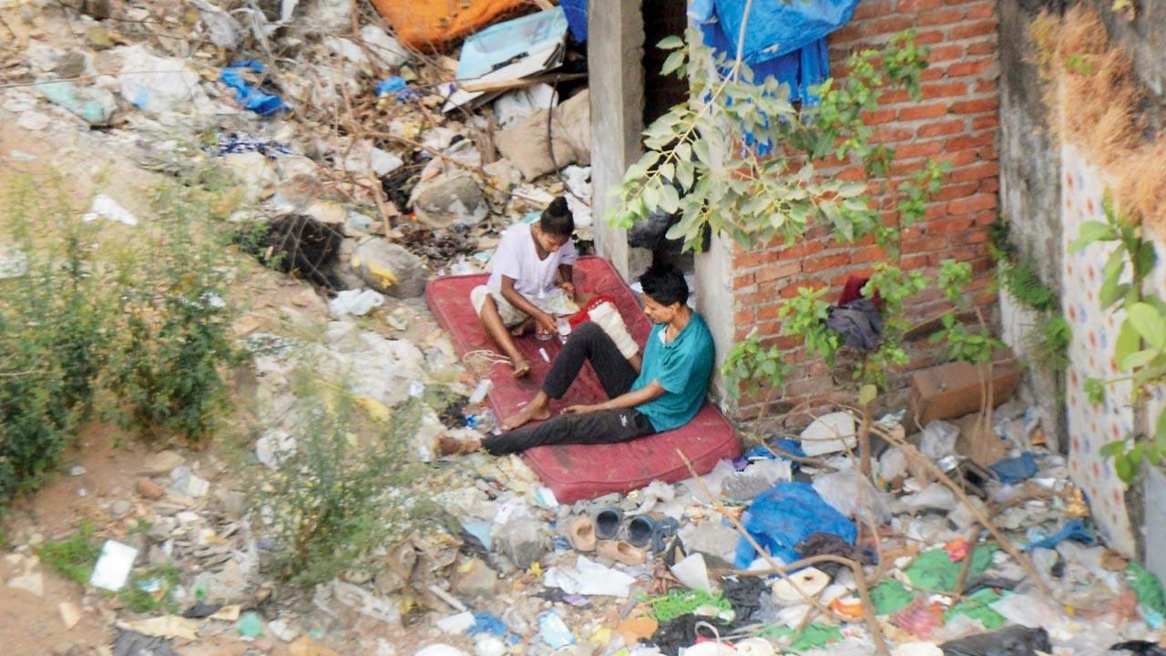 Mumbai: Empty plot in Bandra is now addict adda, garbage dumpyard