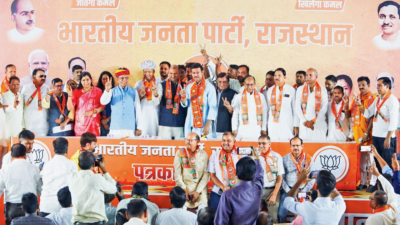 Two Congress MPs join BJP in Rajasthan
