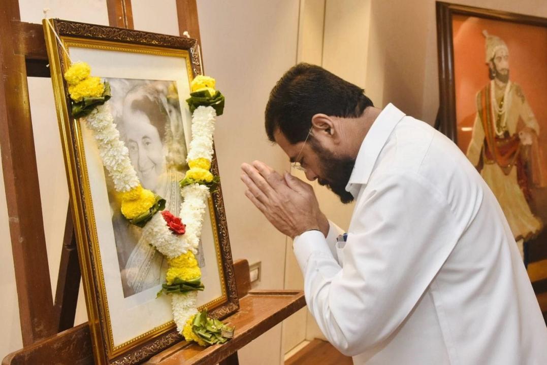 Eknath Shinde, Sharad Pawar pay homage to Indira Gandhi on her birth anniversary