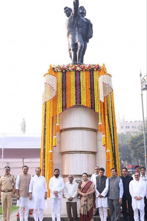 Deputy Chief Minister Ajit Pawar also offered floral tributes to the martyrs, an official release said