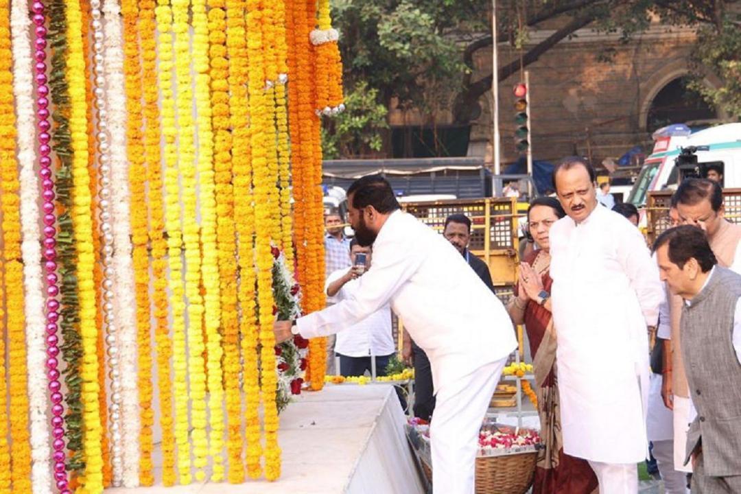 In Photos: Maharashtra CM pays tributes to martyrs at Hutatma Chowk