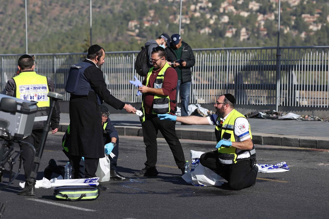 Two off-duty soldiers and an armed civilian in the area are said to have returned fire, killing the two terrorists