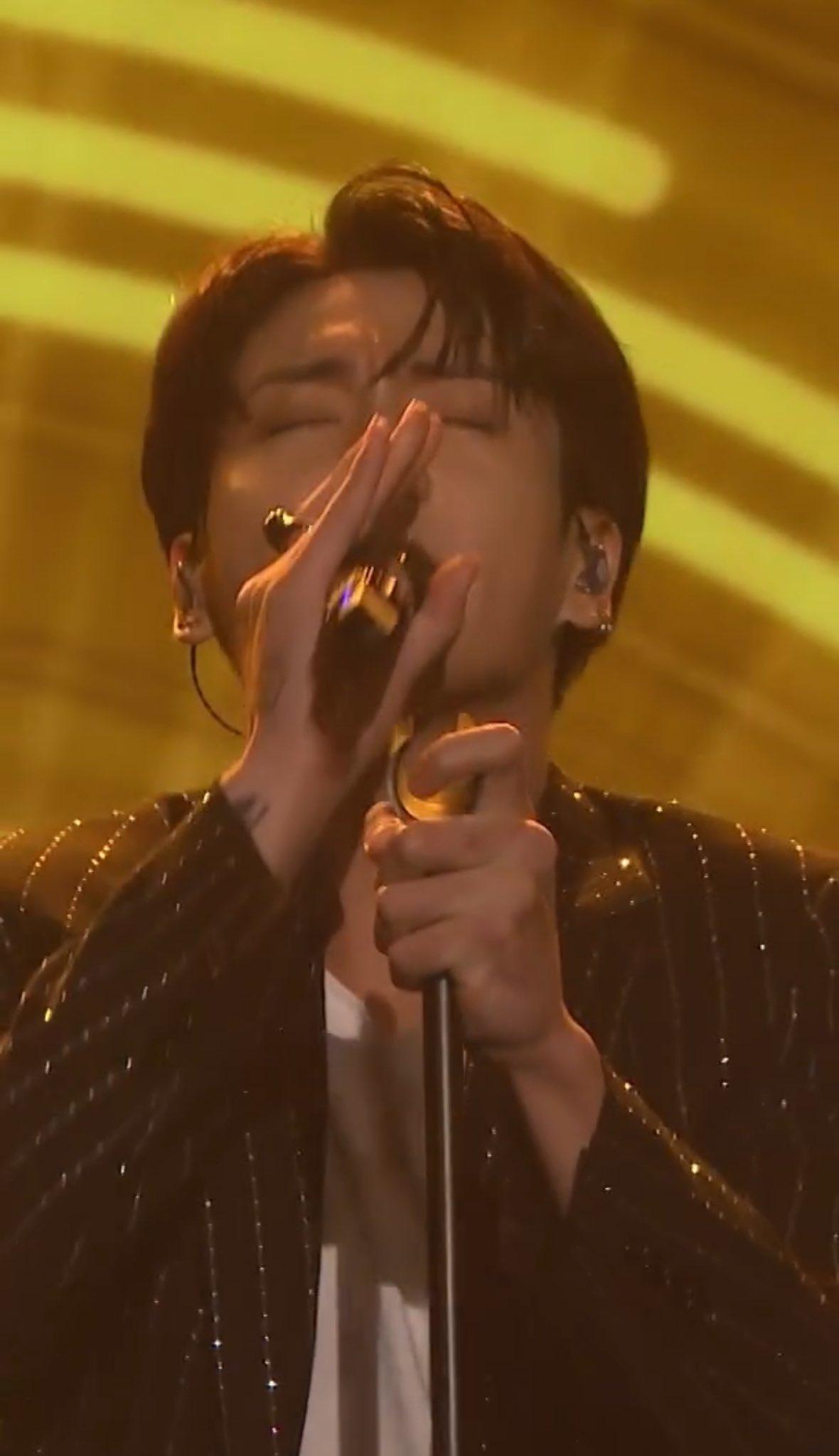 Jungkook even performed his latest hit song 'Standing Next To You' from his debut album 'Golden'