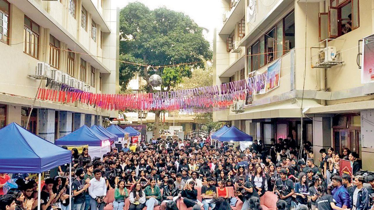 Students at a previous edition of the fest