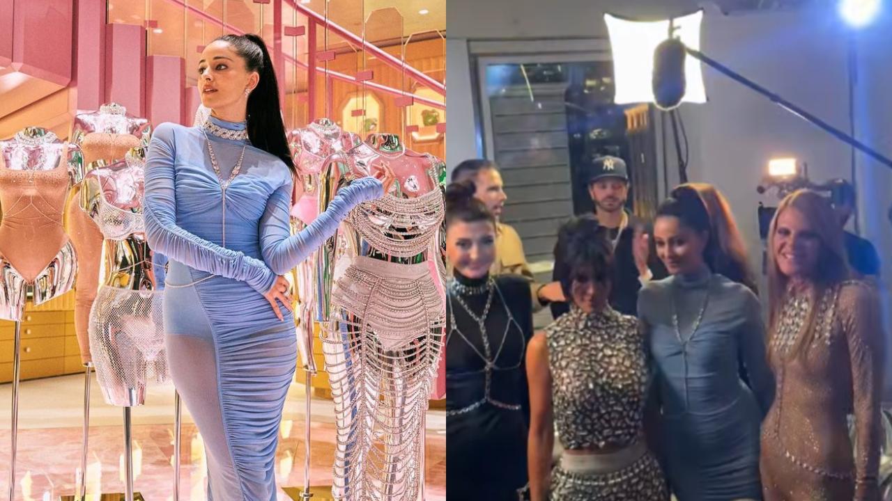 Ananya Panday poses with Kim Kardashian, Serena Williams in NYC, Suhana reacts