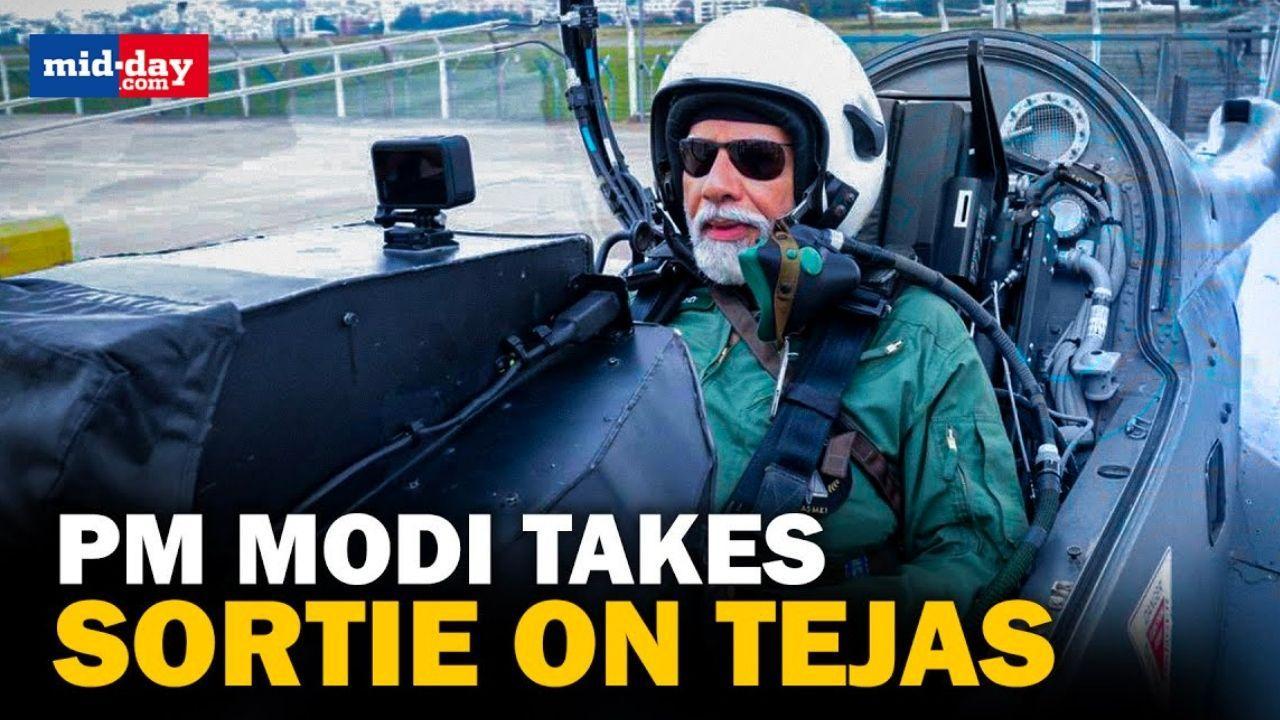 PM Narendra Modi takes a sortie on Tejas, terms it an “incredibly enriching” 